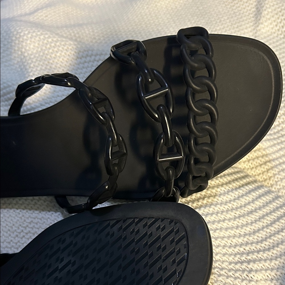 Hermes Black Chain Sandals - Picture 7 of 7